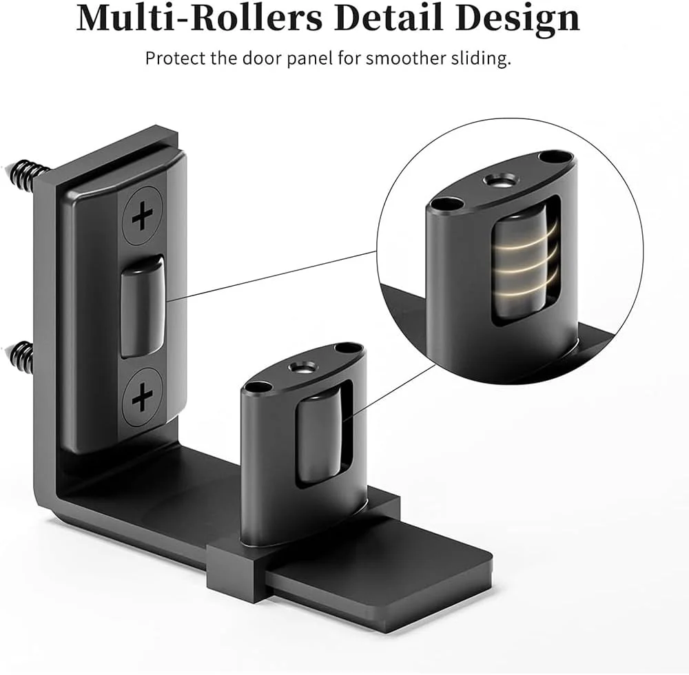راهنمای غلتکی قابل تنظیم درب کشویی، راهنمای پایین درب، راهنمای پایین درب انبار کشویی، طراحی کف تخت U شکل قابل تنظیم، روان و بی صدا، نصب آسان، نصب روی دیوار (مشکی) راهنمای غلتکی قابل تنظیم درب کشویی، راهنمای پایین درب، راهنمای پایین درب انبار کشویی، طراحی کف تخت U شکل قابل تنظیم، روان و بی صدا، نصب آسان، نصب روی دیوار (مشکی)