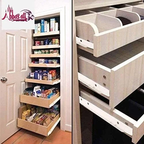 ریل کشو کابینت عباسعلی مناسب میز کامپیوتر و کمد لباس با چرخ رنگ سفید - اینچ (20) ریل کشو کابینت عباسعلی مناسب میز کامپیوتر و کمد لباس با چرخ رنگ سفید - اینچ (20)