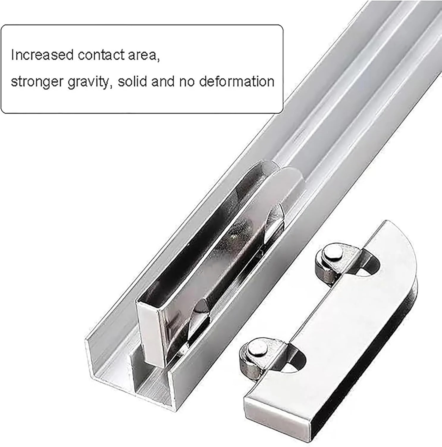 لوازم جانبی چرخ ریلی آلیاژ آلومینیوم، درب کشویی شیشه ای ضخیم 5 میلی متری، ریل دوبل کابینت ویترینی، مناسب برای کابینت های ویترینی، کمد لباس (90x2x1.4x1cm) لوازم جانبی چرخ ریلی آلیاژ آلومینیوم، درب کشویی شیشه ای ضخیم 5 میلی متری، ریل دوبل کابینت ویترینی، مناسب برای کابینت های ویترینی، کمد لباس (90x2x1.4x1cm)