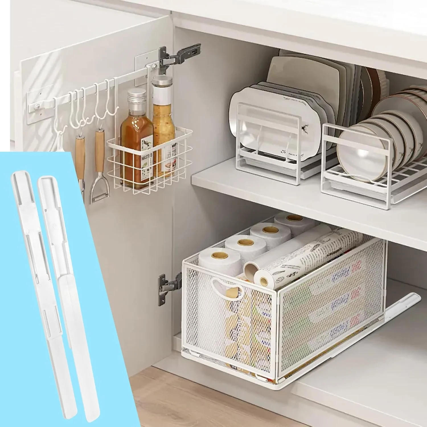 6 عدد لغزنده چسبی برای کابینت، لوازم جانبی سازمان دهنده کشویی، ریل کشویی برای سبدها، سطل ها، کابینت، قفسه ها، سبد، ریل کشویی اداری، سازمان دهنده کشو DIY 6 عدد لغزنده چسبی برای کابینت، لوازم جانبی سازمان دهنده کشویی، ریل کشویی برای سبدها، سطل ها، کابینت، قفسه ها، سبد، ریل کشویی اداری، سازمان دهنده کشو DIY