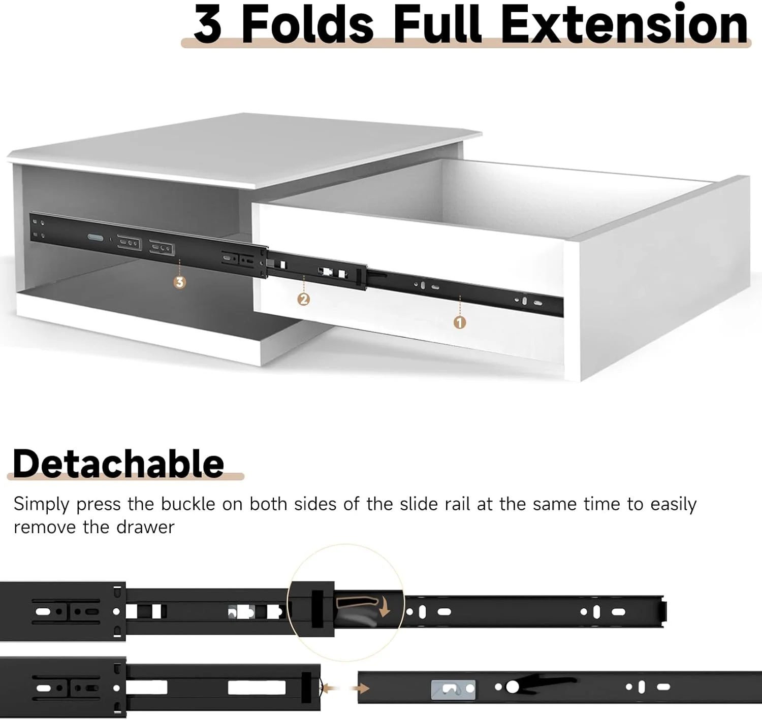 ریل کشو ترمزدار آلیشنگ، یک جفت، سایزهای 30، 35، 40، 45، 50، 55 و 60 سانتی متر، ظرفیت بار 45 کیلوگرم، نصب جانبی، بلبرینگ دار با باز شدن کامل، ریل فلزی مشکی مناسب کمد، دراور و کابینت ریل کشو ترمزدار آلیشنگ، یک جفت، سایزهای 30، 35، 40، 45، 50، 55 و 60 سانتی متر، ظرفیت بار 45 کیلوگرم، نصب جانبی، بلبرینگ دار با باز شدن کامل، ریل فلزی مشکی مناسب کمد، دراور و کابینت