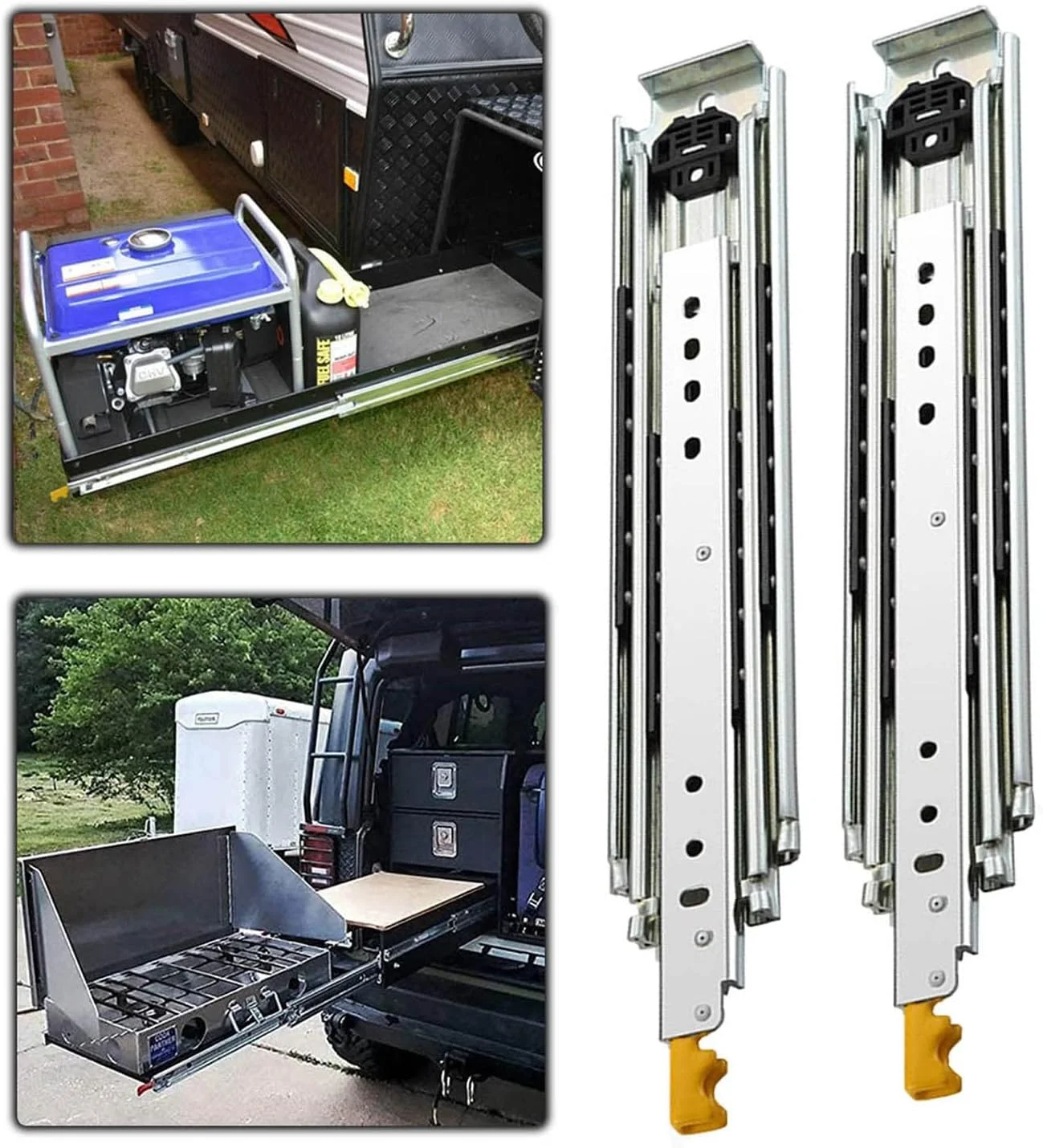 ریل کشویی صنعتی سنگین 40-80 اینچ با قفل، بلبرینگ تمام بازشو فولادی، ظرفیت بار 200 کیلوگرم، ریل های فلزی جامد، 2 عدد (1350 میلی متر (54 اینچ)) ریل کشویی صنعتی سنگین 40-80 اینچ با قفل، بلبرینگ تمام بازشو فولادی، ظرفیت بار 200 کیلوگرم، ریل های فلزی جامد، 2 عدد (1350 میلی متر (54 اینچ))