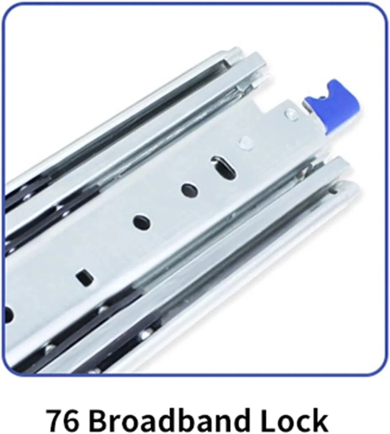 ریل کشویی قفل دار فوق سنگین 500 پوندی، ریل کشویی بلبرینگ با باز شدن کامل، راهنمای سه تایی با بارگیری سنگین (قفل دار 48 اینچ (1200 میلی متر))