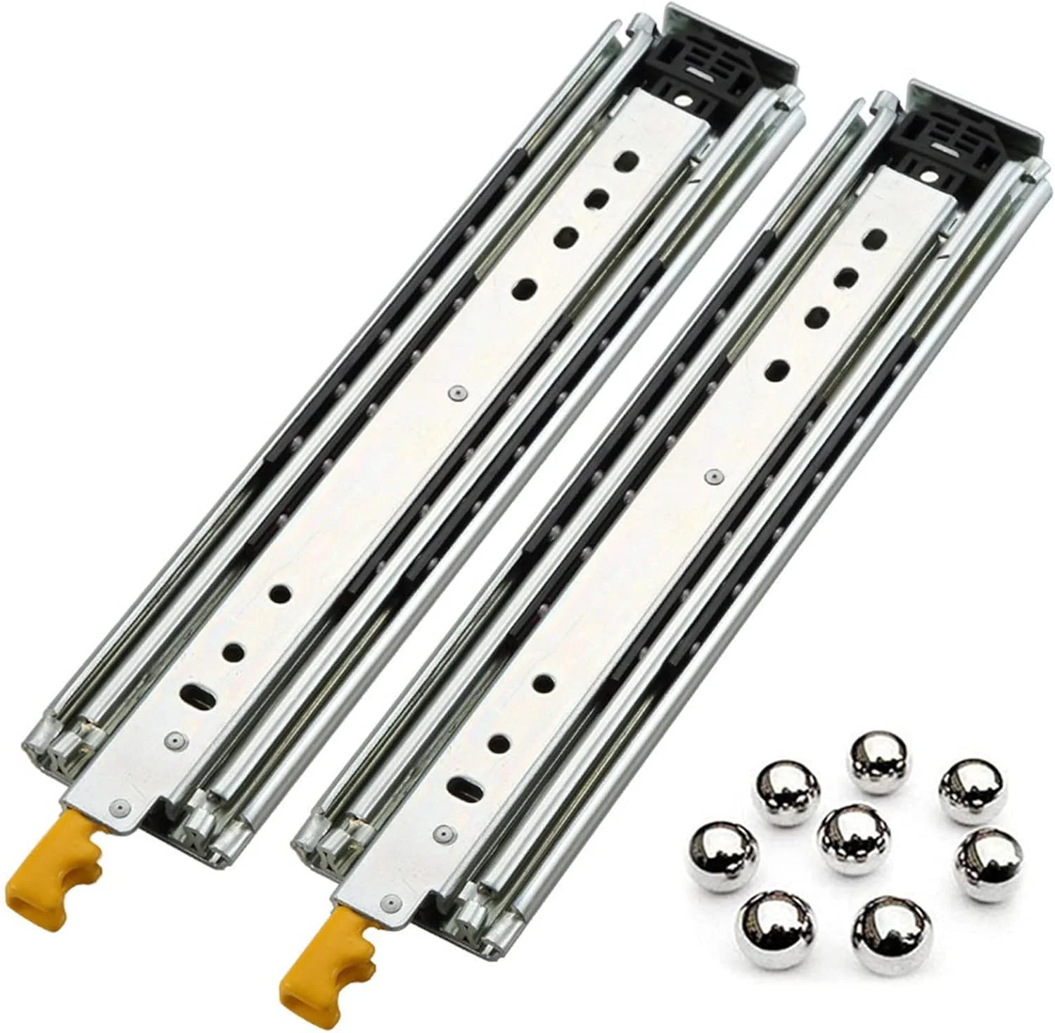 ریل کشو، ریل های بلبرینگ فولادی، ریل های فوق سنگین با باز شدن کامل 1000-2000 میلی متری، برای کابینت های ابزار و تجهیزات بزرگ (تک رنگ 110 سانتی متر (44 اینچ)) ریل کشو، ریل های بلبرینگ فولادی، ریل های فوق سنگین با باز شدن کامل 1000-2000 میلی متری، برای کابینت های ابزار و تجهیزات بزرگ (تک رنگ 110 سانتی متر (44 اینچ))