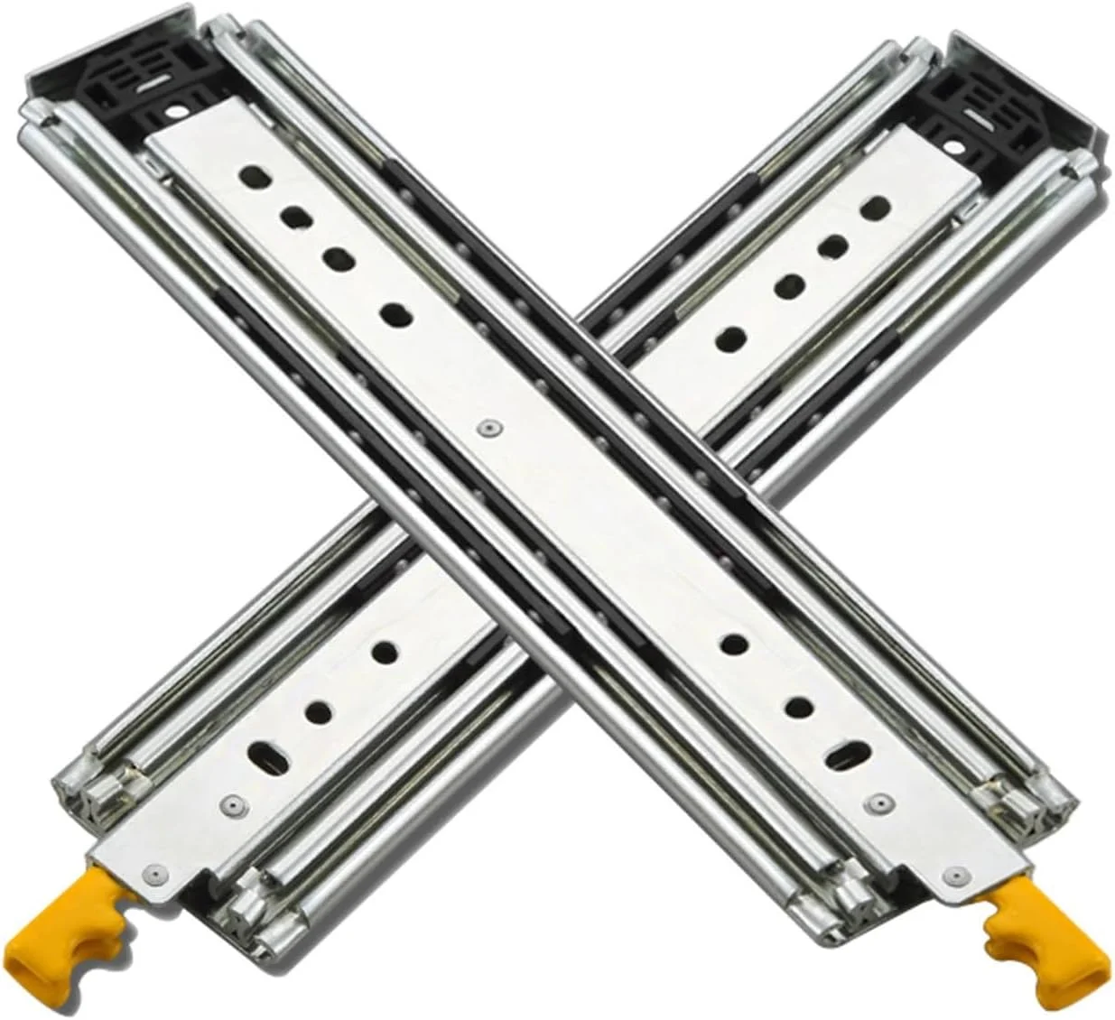 ریل کشویی سه تایی سنگین، ریل های سخت افزاری بلبرینگ، ریل های کشویی 40 تا 80 اینچی، با قفل، ظرفیت بار 480 پوندی، نصب جانبی 1 جفت (170 سانتی متر (68 اینچ)) ریل کشویی سه تایی سنگین، ریل های سخت افزاری بلبرینگ، ریل های کشویی 40 تا 80 اینچی، با قفل، ظرفیت بار 480 پوندی، نصب جانبی 1 جفت (170 سانتی متر (68 اینچ))