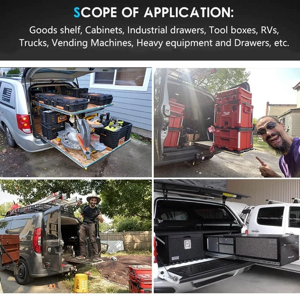 ریل کشویی سنگین 3 تایی با بازشوندگی کامل 1000-1500 میلیمتری با قفل، ریلهای لغزنده کشویی صنعتی بلبرینگ، نصب جانبی، 1 جفت)) (تک رنگ 1300 میلیمتر (52 اینچ)) ریل کشویی سنگین 3 تایی با بازشوندگی کامل 1000-1500 میلیمتری با قفل، ریلهای لغزنده کشویی صنعتی بلبرینگ، نصب جانبی، 1 جفت)) (تک رنگ 1300 میلیمتر (52 اینچ))