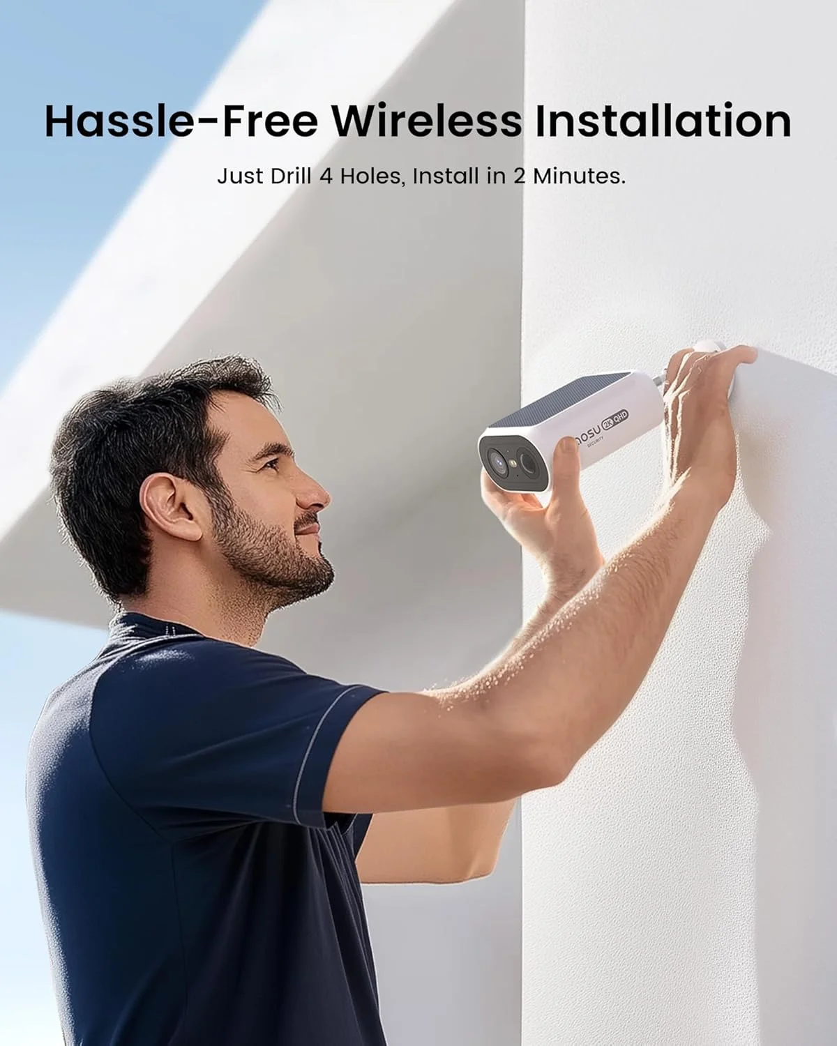 دوربین های امنیتی خورشیدی بی سیم فضای باز AOSU، نصب آسان 2 دقیقه ای، بدون نیاز به اشتراک برای سیستم امنیتی خانه، ذخیره سازی محلی، دید در شب رنگی 2K برای نظارت، وای فای 2.4 و 5 گیگاهرتز، کیت 4 دوربینه دوربین های امنیتی خورشیدی بی سیم فضای باز AOSU، نصب آسان 2 دقیقه ای، بدون نیاز به اشتراک برای سیستم امنیتی خانه، ذخیره سازی محلی، دید در شب رنگی 2K برای نظارت، وای فای 2.4 و 5 گیگاهرتز، کیت 4 دوربینه