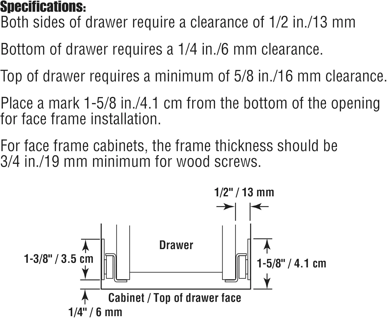 کیت ریل کشو PRIME-LINE R 7210، سفید، 15-3/4 اینچ