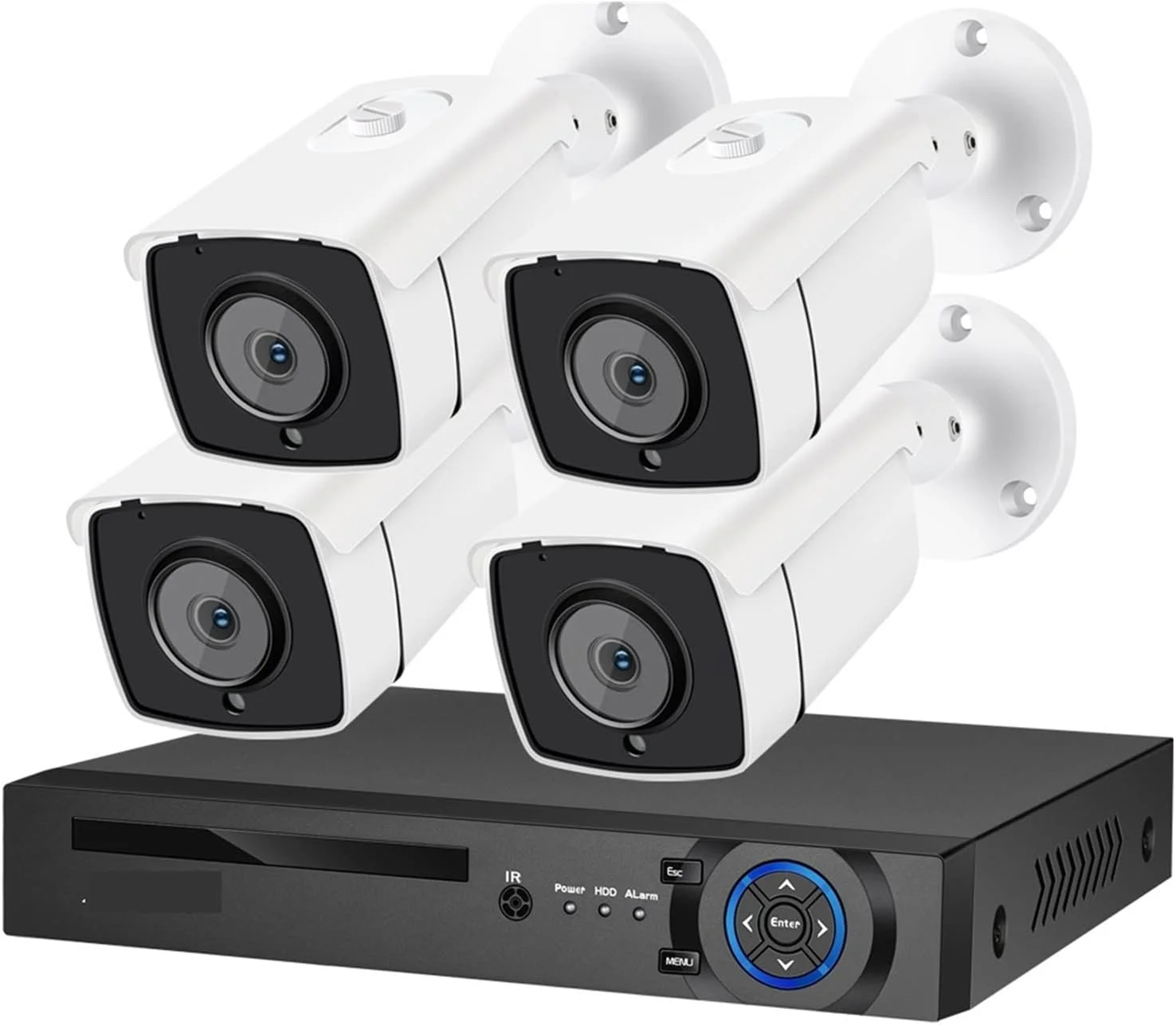 کیت سیستم امنیتی صوتی WWART 4K Ultra HD 8MP H.265 POE NVR دوربین مداربسته ضد آب مناسب فضای باز و داخل ساختمان