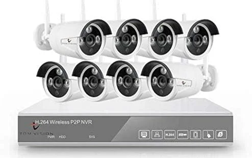 کیت نظارت تصویری بی سیم امنیتی Tomvision 10 کانال P2P CCTV با NVR وای فای 5MP/2K 10CH و 8 عدد دوربین IPC ضد آب 3MP Full HD دید در شب مادون قرمز مناسب فضای باز کیت نظارت تصویری بی سیم امنیتی Tomvision 10 کانال P2P CCTV با NVR وای فای 5MP/2K 10CH و 8 عدد دوربین IPC ضد آب 3MP Full HD دید در شب مادون قرمز مناسب فضای باز