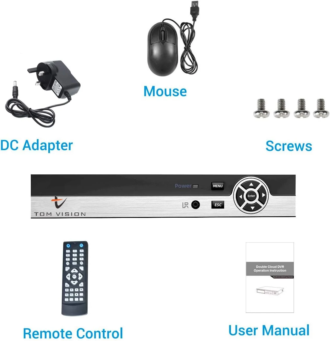 دستگاه ضبط تصاویر توم ویژن 8 کانال AHD DVR 1080N H.264 XMEYE Clould CCTV 8 کانال 5 در 1 DVR با نرم افزار رایگان دستگاه ضبط تصاویر توم ویژن 8 کانال AHD DVR 1080N H.264 XMEYE Clould CCTV 8 کانال 5 در 1 DVR با نرم افزار رایگان