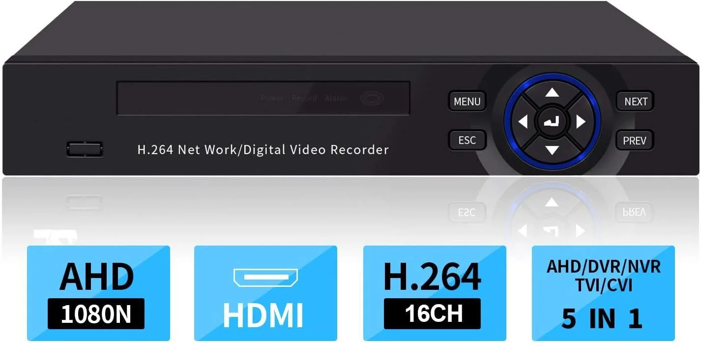 دستگاه ضبط تصاویر دوربین مداربسته 16 کانال Tomvision، سیستم امنیتی AHD، پشتیبانی از فضای ابری، 5 در 1 دستگاه ضبط تصاویر دوربین مداربسته 16 کانال Tomvision، سیستم امنیتی AHD، پشتیبانی از فضای ابری، 5 در 1