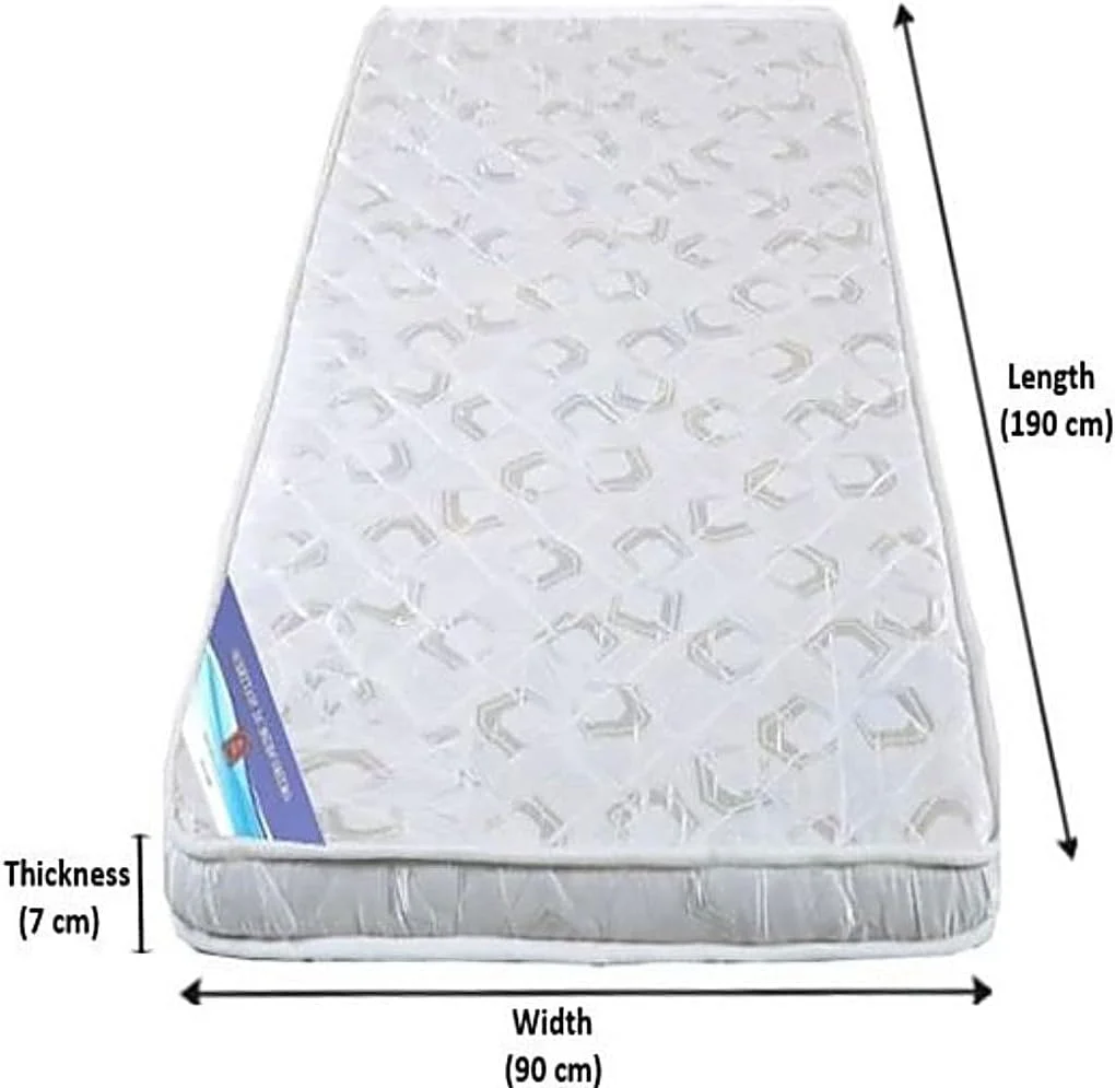 تشک طبی یک نفره AWF AL WADI FURNITURE از سال 1991، ابعاد 90 عرض × 190 طول × 7 ارتفاع سانتی متر، سفید تشک طبی یک نفره AWF AL WADI FURNITURE از سال 1991، ابعاد 90 عرض × 190 طول × 7 ارتفاع سانتی متر، سفید