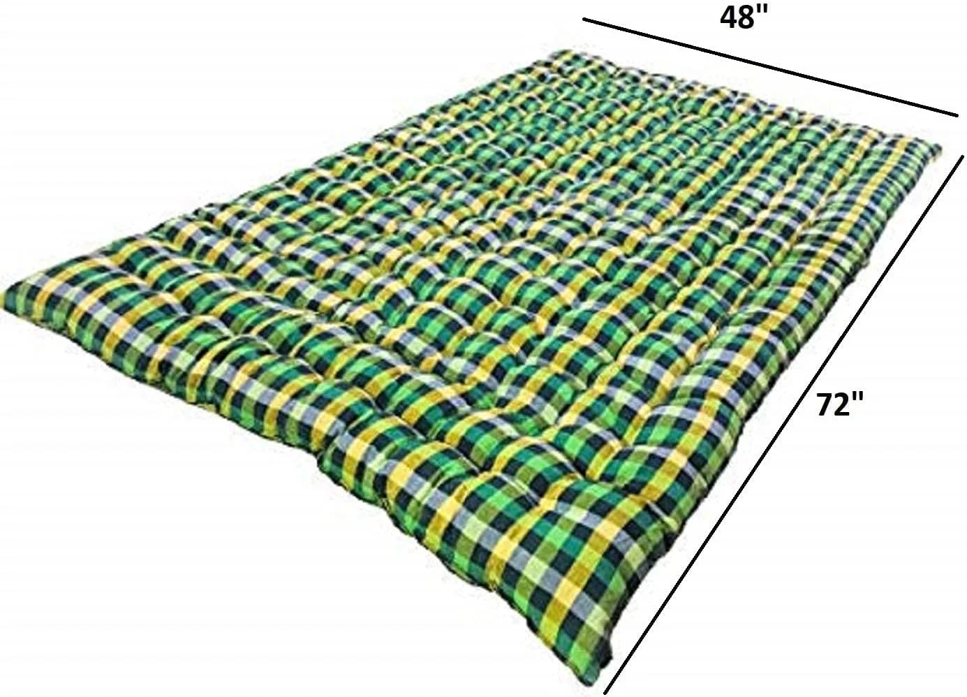 تشک یک نفره پنبه ای نرم و تاشو ATOOTFUSION، سبک وزن و پر شده | گدا چند رنگ (ظرفیت خواب 2 نفر، 4 در 6 فوت یا 72 در 48 اینچ) تشک یک نفره پنبه ای نرم و تاشو ATOOTFUSION، سبک وزن و پر شده | گدا چند رنگ (ظرفیت خواب 2 نفر، 4 در 6 فوت یا 72 در 48 اینچ)