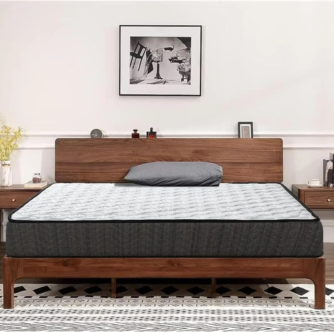 تشک طبی ارتوپدی کامفیدیک پریمیوم ALWASIT HOME سایز کوئین 150X190X10 سانتی متر | تشک تخت کوئین (سفید و مشکی، کوئین، 10 سانتی متر)