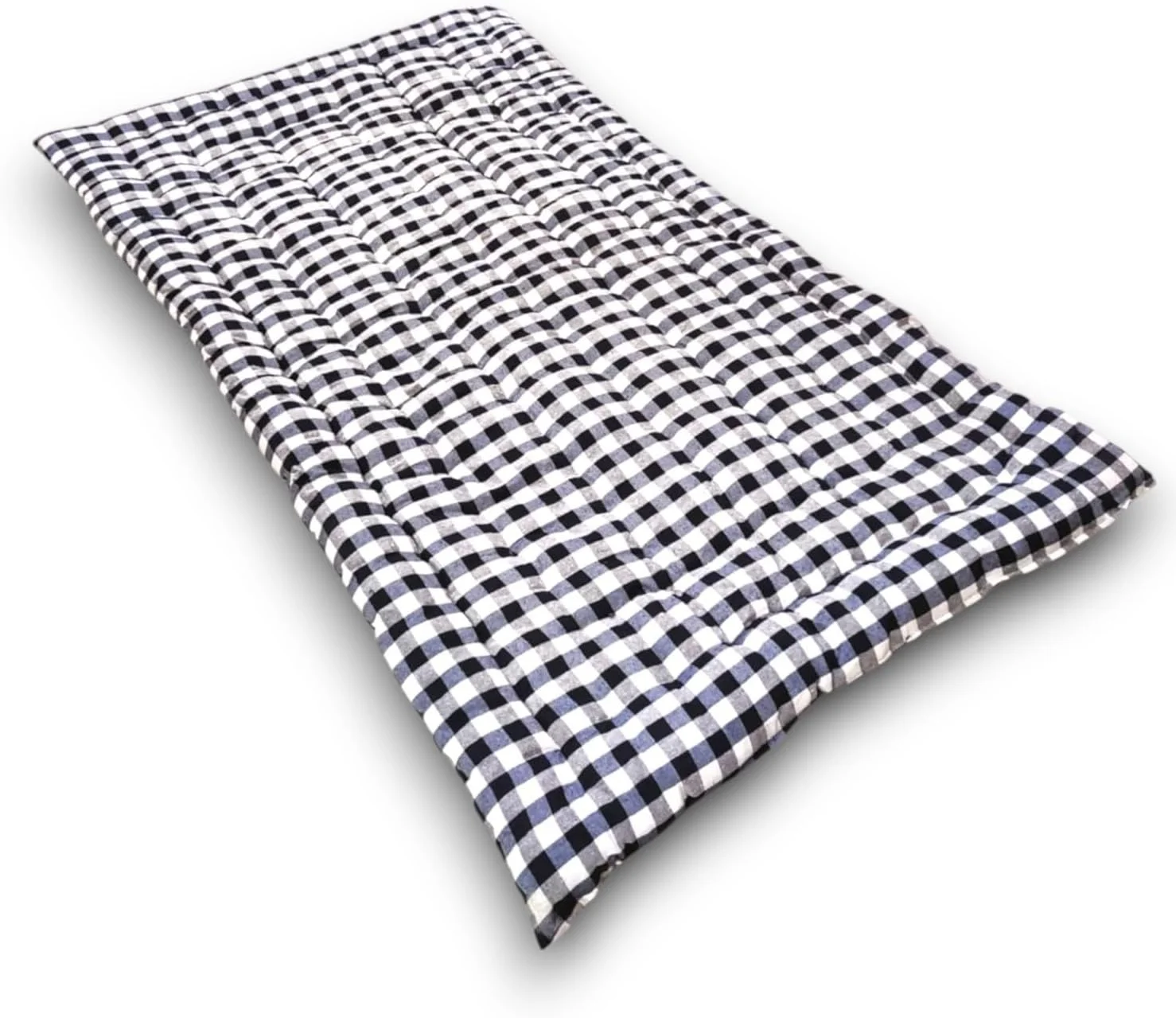 تشک یک نفره نرم و پنبه ای تاشو و سبک وزن ATOOTFUSION | گدا (رنگ ثابت، ظرفیت 1 نفر، 3 در 6 فوت یا 72 در 36 اینچ) طرح شطرنجی سیاه و سفید تشک یک نفره نرم و پنبه ای تاشو و سبک وزن ATOOTFUSION | گدا (رنگ ثابت، ظرفیت 1 نفر، 3 در 6 فوت یا 72 در 36 اینچ) طرح شطرنجی سیاه و سفید