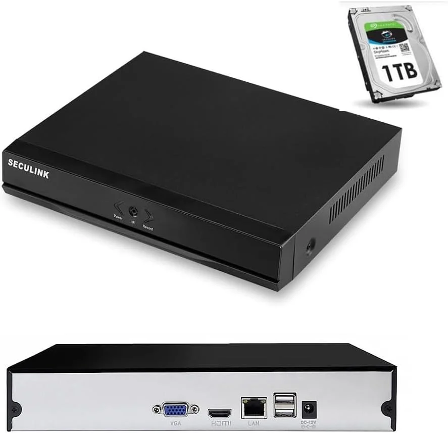 دستگاه ضبط ویدیویی تحت شبکه 16 کاناله سکولینک 1080P Cloud NVR با کیفیت 3MP HD و فشرده سازی H.264، کنترل از راه دور بلادرنگ P2P، سیستم نظارت مداربسته (16 کانال)
