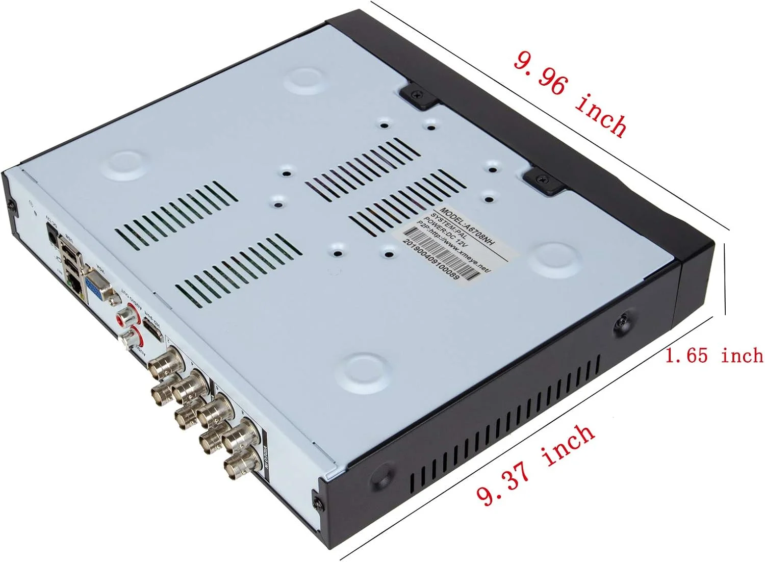 دستگاه ضبط کننده ویدیویی 8 کانال Xenocam 1080N هایبرید 5 در 1 AHD DVR (1080P NVR+1080N AHD+960H آنالوگ+TVI+CVI) سیستم امنیتی نظارتی مداربسته DVR مستقل با قابلیت تشخیص حرکت (هارد دیسک و دوربین ها شامل نمی شوند) دستگاه ضبط کننده ویدیویی 8 کانال Xenocam 1080N هایبرید 5 در 1 AHD DVR (1080P NVR+1080N AHD+960H آنالوگ+TVI+CVI) سیستم امنیتی نظارتی مداربسته DVR مستقل با قابلیت تشخیص حرکت (هارد دیسک و دوربین ها شامل نمی شوند)