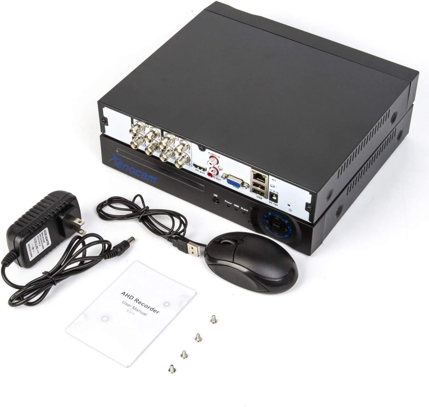 دستگاه ضبط کننده ویدیویی 8 کانال Xenocam 1080N هایبرید 5 در 1 AHD DVR (1080P NVR+1080N AHD+960H آنالوگ+TVI+CVI) سیستم امنیتی نظارتی مداربسته DVR مستقل با قابلیت تشخیص حرکت (هارد دیسک و دوربین ها شامل نمی شوند) دستگاه ضبط کننده ویدیویی 8 کانال Xenocam 1080N هایبرید 5 در 1 AHD DVR (1080P NVR+1080N AHD+960H آنالوگ+TVI+CVI) سیستم امنیتی نظارتی مداربسته DVR مستقل با قابلیت تشخیص حرکت (هارد دیسک و دوربین ها شامل نمی شوند)