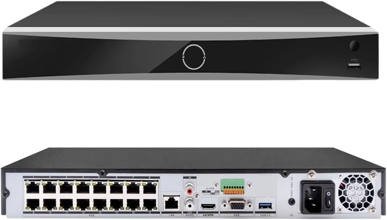 دستگاه ضبط ویدیویی تحت شبکه 16 کانال 4K با قابلیت PoE و AcuSense مدل RICHSECU DS-7616NXI-K2/16P، تشخیص انسان/خودرو، سازگار با دوربین های IP HIK (نسخه بین المللی انگلیسی، بدون هارد دیسک) دستگاه ضبط ویدیویی تحت شبکه 16 کانال 4K با قابلیت PoE و AcuSense مدل RICHSECU DS-7616NXI-K2/16P، تشخیص انسان/خودرو، سازگار با دوربین های IP HIK (نسخه بین المللی انگلیسی، بدون هارد دیسک)