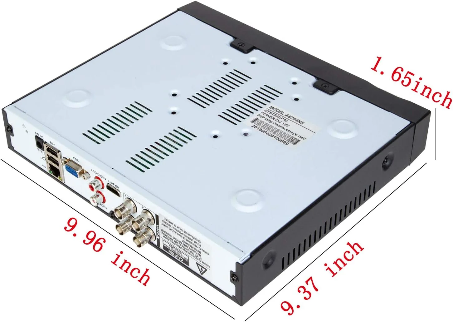 دستگاه ضبط ویدیویی 4 کانال Xenocam مدل 1080N هایبرید 5 در 1 AHD DVR (شامل 1080P NVR+1080N AHD+960H آنالوگ+TVI+CVI) سیستم امنیتی نظارتی مداربسته DVR مستقل با قابلیت تشخیص حرکت (هارد دیسک و دوربین ها شامل نمی شوند) دستگاه ضبط ویدیویی 4 کانال Xenocam مدل 1080N هایبرید 5 در 1 AHD DVR (شامل 1080P NVR+1080N AHD+960H آنالوگ+TVI+CVI) سیستم امنیتی نظارتی مداربسته DVR مستقل با قابلیت تشخیص حرکت (هارد دیسک و دوربین ها شامل نمی شوند)