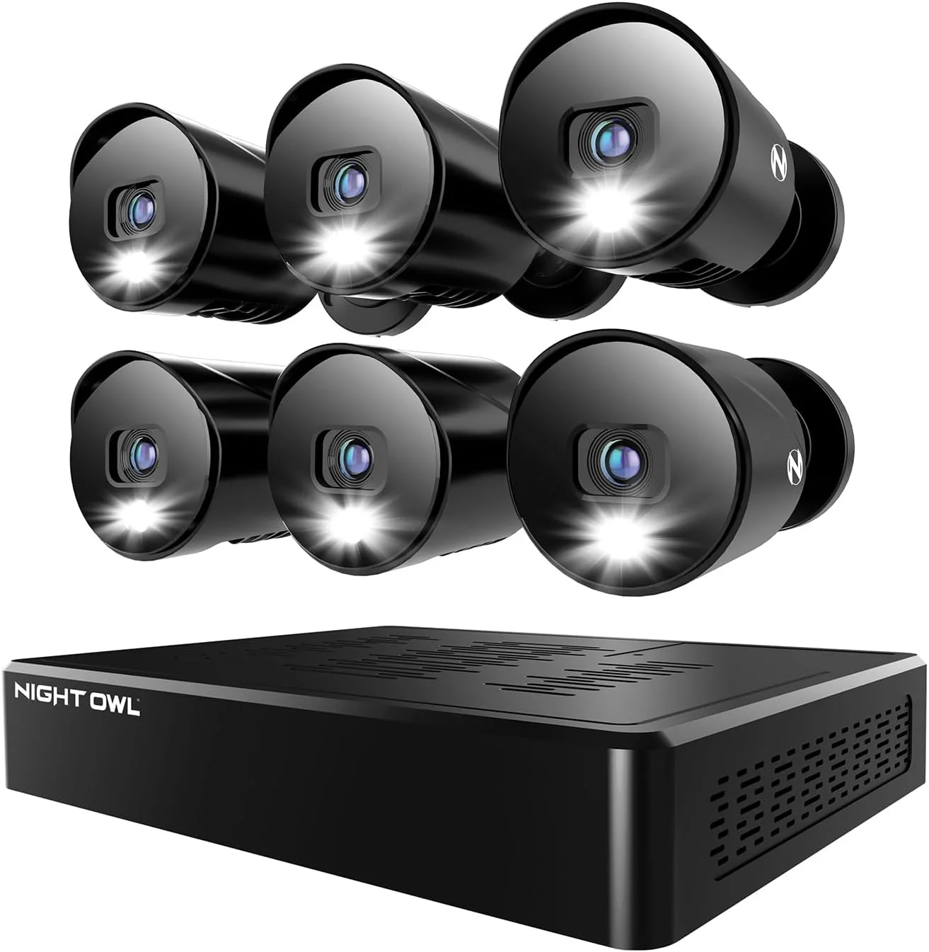 سیستم دوربین مداربسته خانگی Night Owl با DVR 12 کاناله و (6) دوربین سیمی HD 1080p برای داخل و خارج از خانه و هارد دیسک 1 ترابایتی (امکان اضافه کردن تا 4 دوربین) سیستم دوربین مداربسته خانگی Night Owl با DVR 12 کاناله و (6) دوربین سیمی HD 1080p برای داخل و خارج از خانه و هارد دیسک 1 ترابایتی (امکان اضافه کردن تا 4 دوربین)