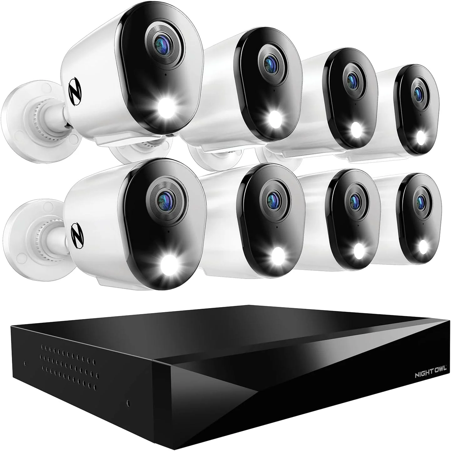 سیستم دوربین مداربسته امنیتی خانگی 12 کاناله DVR با صدای دو طرفه Night Owl با (8) دوربین سیمی 2K HD داخلی/خارجی و هارد دیسک 2 ترابایتی (امکان اضافه کردن حداکثر 4 دوربین سیمی و 4 دوربین Wi-Fi دیگر) (8 دوربین) سیستم دوربین مداربسته امنیتی خانگی 12 کاناله DVR با صدای دو طرفه Night Owl با (8) دوربین سیمی 2K HD داخلی/خارجی و هارد دیسک 2 ترابایتی (امکان اضافه کردن حداکثر 4 دوربین سیمی و 4 دوربین Wi-Fi دیگر) (8 دوربین)