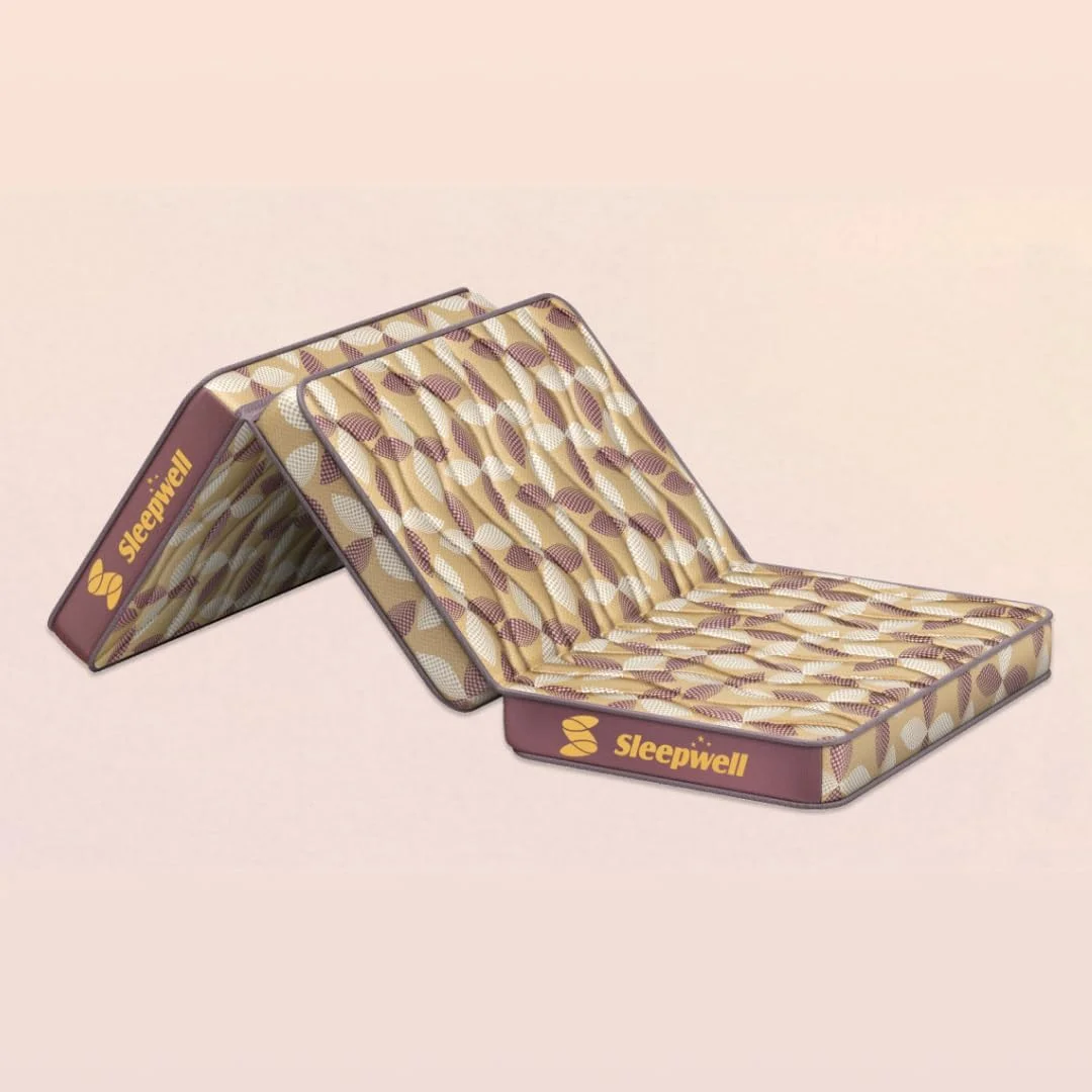 تشک تاشو Sleepwell Tarang | فوم PU | فناوری Neem Fresche | سایز یک نفره (190 طول x 90 عرض x 10 ارتفاع سانتی متر) تشک تاشو Sleepwell Tarang | فوم PU | فناوری Neem Fresche | سایز یک نفره (190 طول x 90 عرض x 10 ارتفاع سانتی متر)