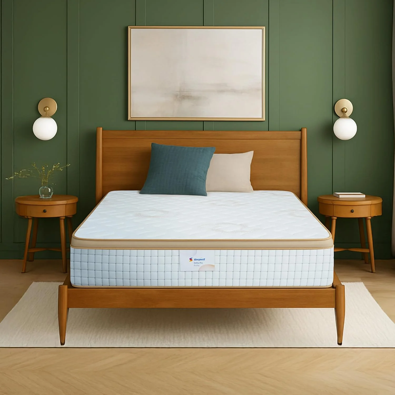 تشک فوم پروفایلی Sleepwell Ortho Pro | فناوری Accuprofile | تشک ارتوپدی | فوم حافظه دار | پشتیبانی از ستون فقرات و کمر | فناوری Neem fresche | سایز سوپر کینگ 200 طول x 200 عرض x 25 ارتفاع سانتی متر | 10 شب تست تشک فوم پروفایلی Sleepwell Ortho Pro | فناوری Accuprofile | تشک ارتوپدی | فوم حافظه دار | پشتیبانی از ستون فقرات و کمر | فناوری Neem fresche | سایز سوپر کینگ 200 طول x 200 عرض x 25 ارتفاع سانتی متر | 10 شب تست