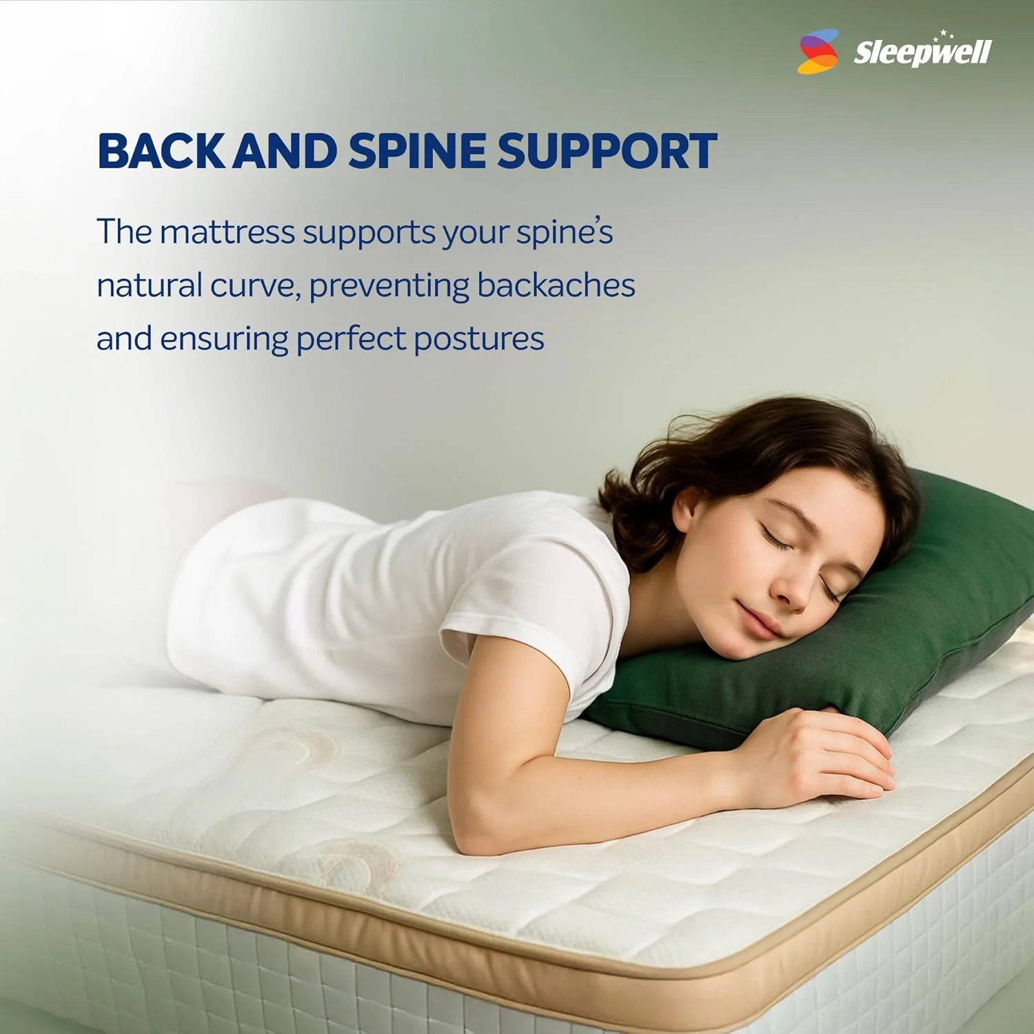 تشک فوم پروفایلی Sleepwell Ortho Pro | فناوری Accuprofile | تشک ارتوپدی | فوم حافظه دار | پشتیبانی از ستون فقرات و کمر | فناوری Neem fresche | سایز سوپر کینگ 200 طول x 200 عرض x 25 ارتفاع سانتی متر | 10 شب تست تشک فوم پروفایلی Sleepwell Ortho Pro | فناوری Accuprofile | تشک ارتوپدی | فوم حافظه دار | پشتیبانی از ستون فقرات و کمر | فناوری Neem fresche | سایز سوپر کینگ 200 طول x 200 عرض x 25 ارتفاع سانتی متر | 10 شب تست