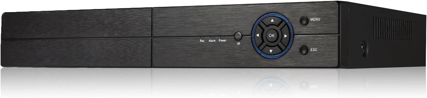 دستگاه ضبط ویدیویی ۵ در ۱ اورسکی ۴ کانال ۱۰۸۰P Lite HD آنالوگ هایبرید DVR&NVR، پشتیبانی از دوربین IP 1080P + دوربین AHD/TVI/CVI 1080P و دوربین آنالوگ 960H، دستگاه DVR مستقل سیستم نظارت تصویری مداربسته (بدون هارد دیسک)
