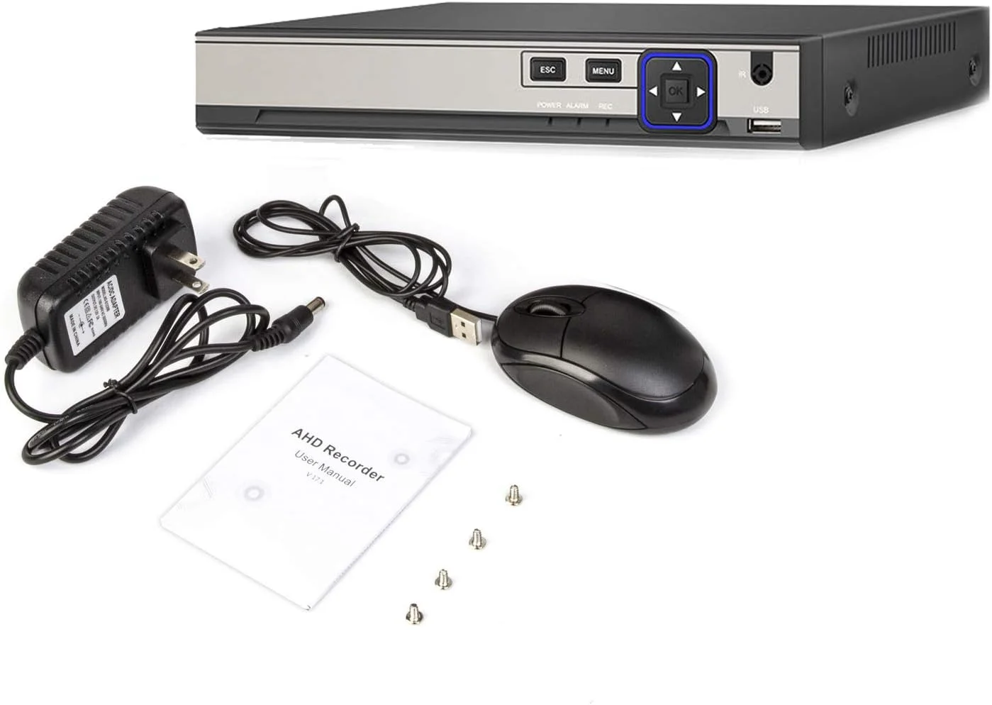 دستگاه ضبط ویدیویی دوربین مداربسته 4 کانال Xenocam با کیفیت بالا 5M-N/1080N، هیبریدی AHD/TVI/CVI/آنالوگ/Onvif IP DVR H.265، قابلیت P2P و نظارت از راه دور با تلفن برای سیستم دوربین مداربسته امنیتی منزل (بدون هارد دیسک) دستگاه ضبط ویدیویی دوربین مداربسته 4 کانال Xenocam با کیفیت بالا 5M-N/1080N، هیبریدی AHD/TVI/CVI/آنالوگ/Onvif IP DVR H.265، قابلیت P2P و نظارت از راه دور با تلفن برای سیستم دوربین مداربسته امنیتی منزل (بدون هارد دیسک)