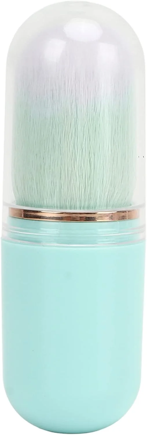 برس گردگیری ناخن، برس تمیز کننده گرد و غبار ناخن، الیاف مصنوعی نرم برای رژگونه (سبز)