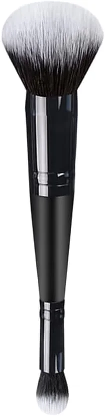 براش رژگونه دو طرفه - ابزار آرایشی با موهای نرم 7.1 اینچی، سر گرد چند منظوره، دسته چوبی، قابل حمل برای خانه و مسافرت (مشکی) براش رژگونه دو طرفه - ابزار آرایشی با موهای نرم 7.1 اینچی، سر گرد چند منظوره، دسته چوبی، قابل حمل برای خانه و مسافرت (مشکی)