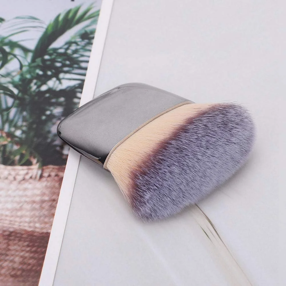 برس آرایشی مویی نرم و لطیف، برس مو کوتاه برای پودر فیکس، قابل استفاده به صورت خشک و مرطوب، مناسب برای مبتدیان و حرفه ای ها، خانواده، دوستان (نقره ای) برس آرایشی مویی نرم و لطیف، برس مو کوتاه برای پودر فیکس، قابل استفاده به صورت خشک و مرطوب، مناسب برای مبتدیان و حرفه ای ها، خانواده، دوستان (نقره ای)