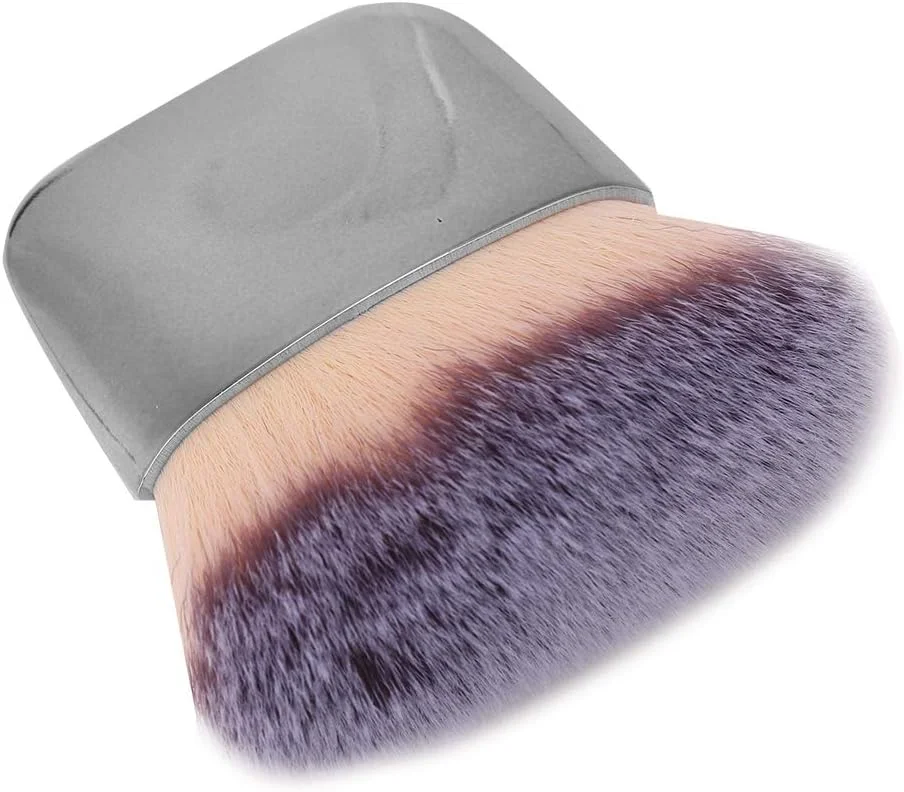 برس آرایشی مویی نرم و لطیف، برس مو کوتاه برای پودر فیکس، قابل استفاده به صورت خشک و مرطوب، مناسب برای مبتدیان و حرفه ای ها، خانواده، دوستان (نقره ای) برس آرایشی مویی نرم و لطیف، برس مو کوتاه برای پودر فیکس، قابل استفاده به صورت خشک و مرطوب، مناسب برای مبتدیان و حرفه ای ها، خانواده، دوستان (نقره ای)