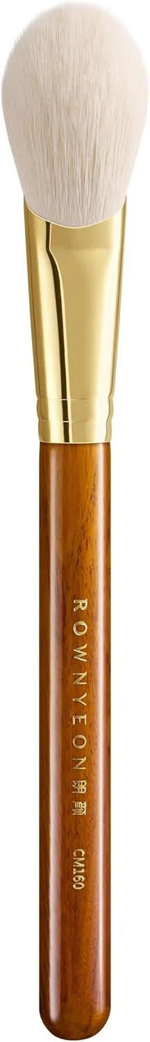 براش رژگونه زاویه دار سری Desert Oak CM 160 برای گونه - ایده آل برای رژگونه پودری و کرمی، فرول برنجی طلایی، دسته چوبی آبنوس، موهای نرم نایلونی براش رژگونه زاویه دار سری Desert Oak CM 160 برای گونه - ایده آل برای رژگونه پودری و کرمی، فرول برنجی طلایی، دسته چوبی آبنوس، موهای نرم نایلونی