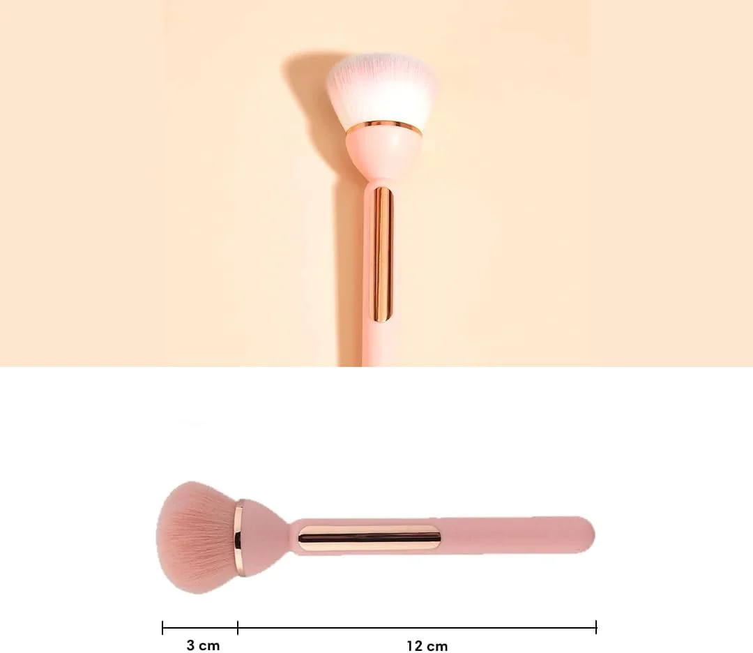 برس حرفه ای پودر و رژگونه، برس آرایشی مسافرتی مناسب برای گونه، پیشانی، خط فک، بینی و ترکیب بی نقص، بسته 1 عددی برس حرفه ای پودر و رژگونه، برس آرایشی مسافرتی مناسب برای گونه، پیشانی، خط فک، بینی و ترکیب بی نقص، بسته 1 عددی