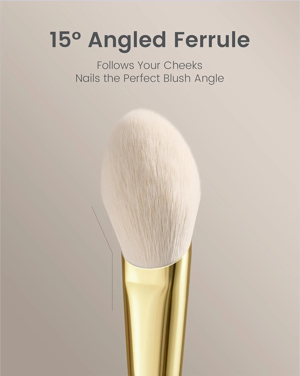 براش رژگونه زاویه دار سری Desert Oak CM 160 برای گونه - ایده آل برای رژگونه پودری و کرمی، فرول برنجی طلایی، دسته چوبی آبنوس، موهای نرم نایلونی براش رژگونه زاویه دار سری Desert Oak CM 160 برای گونه - ایده آل برای رژگونه پودری و کرمی، فرول برنجی طلایی، دسته چوبی آبنوس، موهای نرم نایلونی