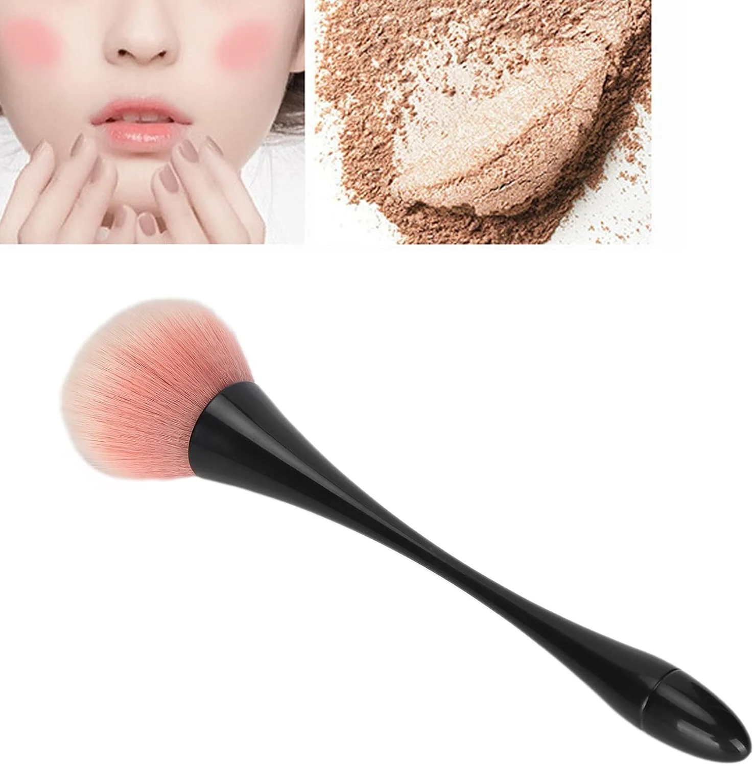 برس آرایشی Depisuta، برس رژگونه حرفه ای و شیک، موهای نرم، قابل حمل و نفیس برای هایلایت پودر و رژگونه برس آرایشی Depisuta، برس رژگونه حرفه ای و شیک، موهای نرم، قابل حمل و نفیس برای هایلایت پودر و رژگونه