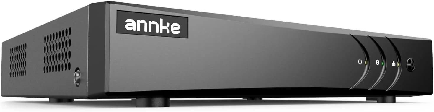 دستگاه ضبط ویدیویی دوربین مداربسته ANNKE CCTV DVR با 8 کانال 3K Lite H.265+ برای سیستم دوربین مداربسته آنالوگ/AHD/TVI/IP، تشخیص هوشمند انسان/وسیله نقلیه، هشدار ایمیلی با عکس، مشاهده از راه دور، بدون هارد دیسک