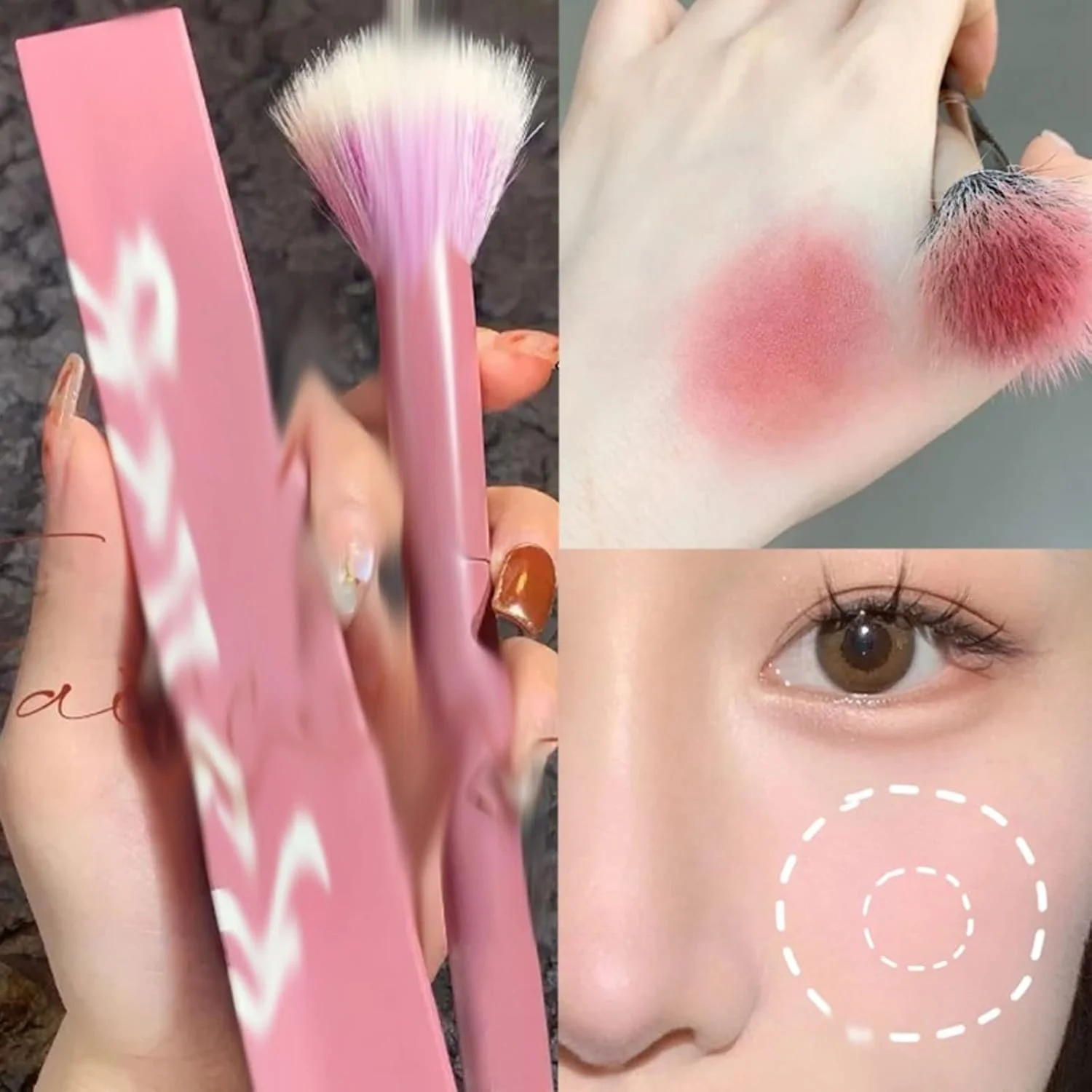 UOKUGZ برس های آرایشی، برس رژگونه، برس نرم و کرکی طبیعی، برس نقطه ای، برس هایلایتر، ابزار آرایشی حرفه ای UOKUGZ برس های آرایشی، برس رژگونه، برس نرم و کرکی طبیعی، برس نقطه ای، برس هایلایتر، ابزار آرایشی حرفه ای