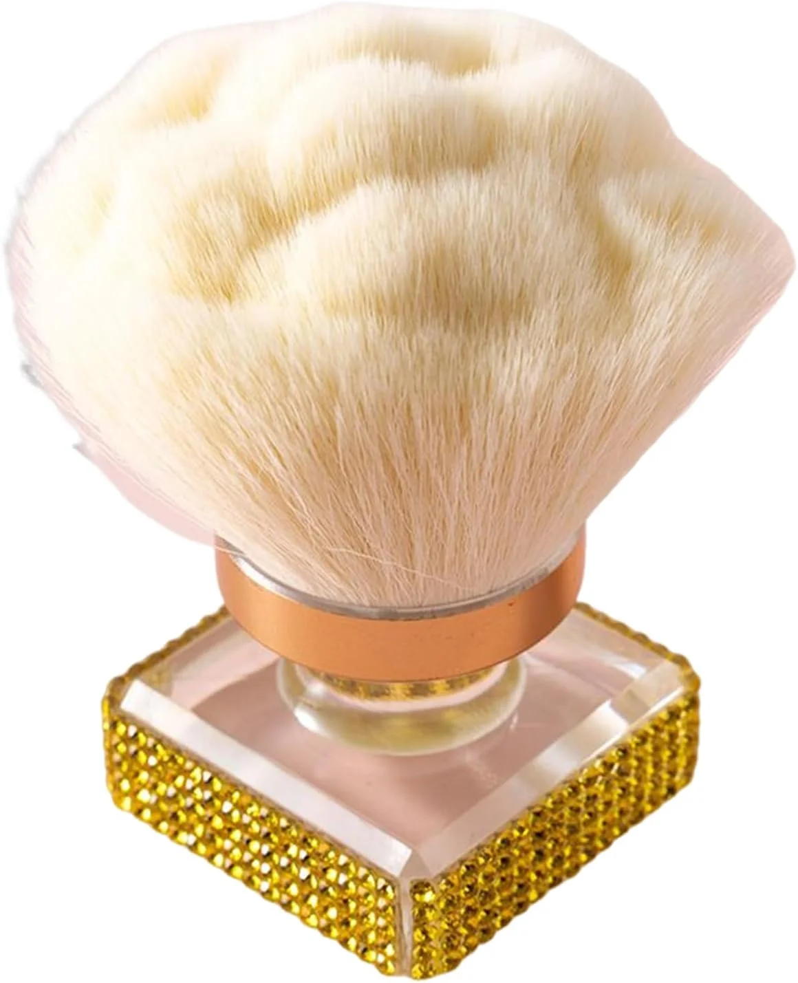 براش رژگونه برای گونه - براش پاک کننده پودر ناخن - ابزار آرایشی ارگونومیک برای کانتورینگ، هایلایت و تمیز کردن ناخن