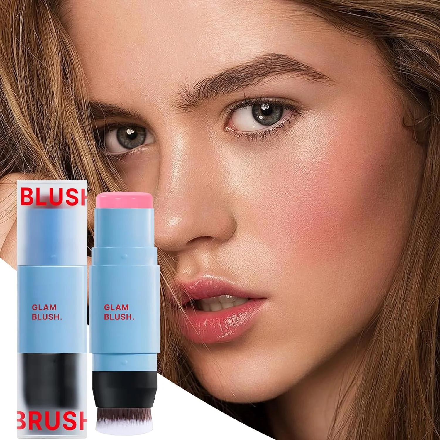 رژگونه استیکی برای گونه ها، رژگونه کرمی استیکی سایه چشم - مرطوب کننده، قابل حمل، ماندگاری طولانی، رژ لب رنگی فوری برای استفاده روزانه در دفاتر رژگونه استیکی برای گونه ها، رژگونه کرمی استیکی سایه چشم - مرطوب کننده، قابل حمل، ماندگاری طولانی، رژ لب رنگی فوری برای استفاده روزانه در دفاتر