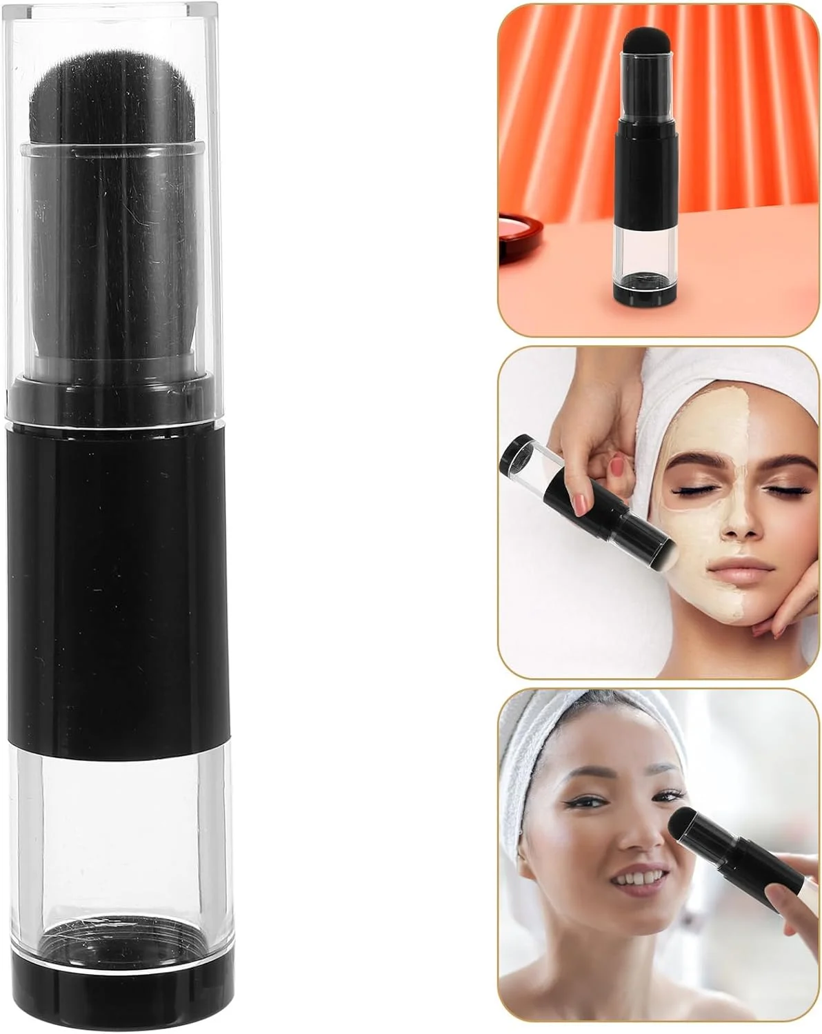 Beaupretty 2 عدد برس رژگونه جمع شونده با بطری های پودر شل قابل شارژ مجدد برای لوازم آرایشی پودر رژگونه کانتور هایلایت رنگی Beaupretty 2 عدد برس رژگونه جمع شونده با بطری های پودر شل قابل شارژ مجدد برای لوازم آرایشی پودر رژگونه کانتور هایلایت رنگی