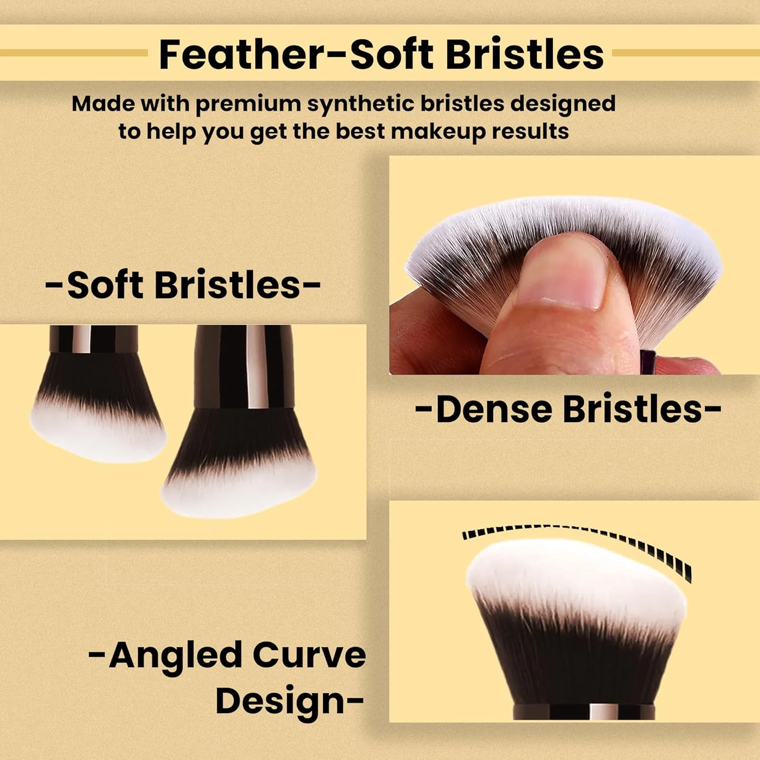 Be2beauti برس آرایش رژگونه حرفه ای برای آرایش صورت - برس نرم و متراکم کابوکی برای کانتور و گونه برای رژگونه پودری، کرمی و مایع - برس آرایشی وگان، سبک وزن و بدون تست حیوانی برای زنان Be2beauti برس آرایش رژگونه حرفه ای برای آرایش صورت - برس نرم و متراکم کابوکی برای کانتور و گونه برای رژگونه پودری، کرمی و مایع - برس آرایشی وگان، سبک وزن و بدون تست حیوانی برای زنان