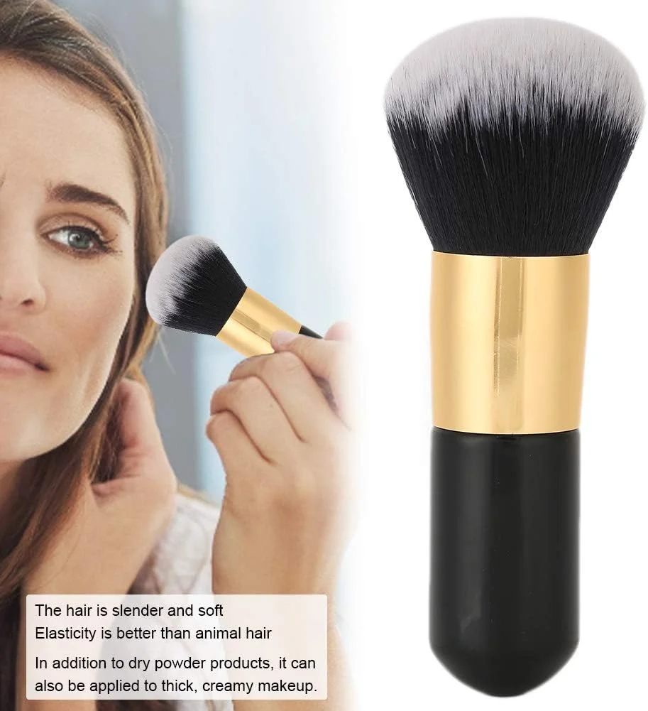 براش پودر بزرگ 3.5 اینچی، براش نرم رژگونه و کرم پودر، ابزار آرایشی خشک و مرطوب برای سلفی براش پودر بزرگ 3.5 اینچی، براش نرم رژگونه و کرم پودر، ابزار آرایشی خشک و مرطوب برای سلفی