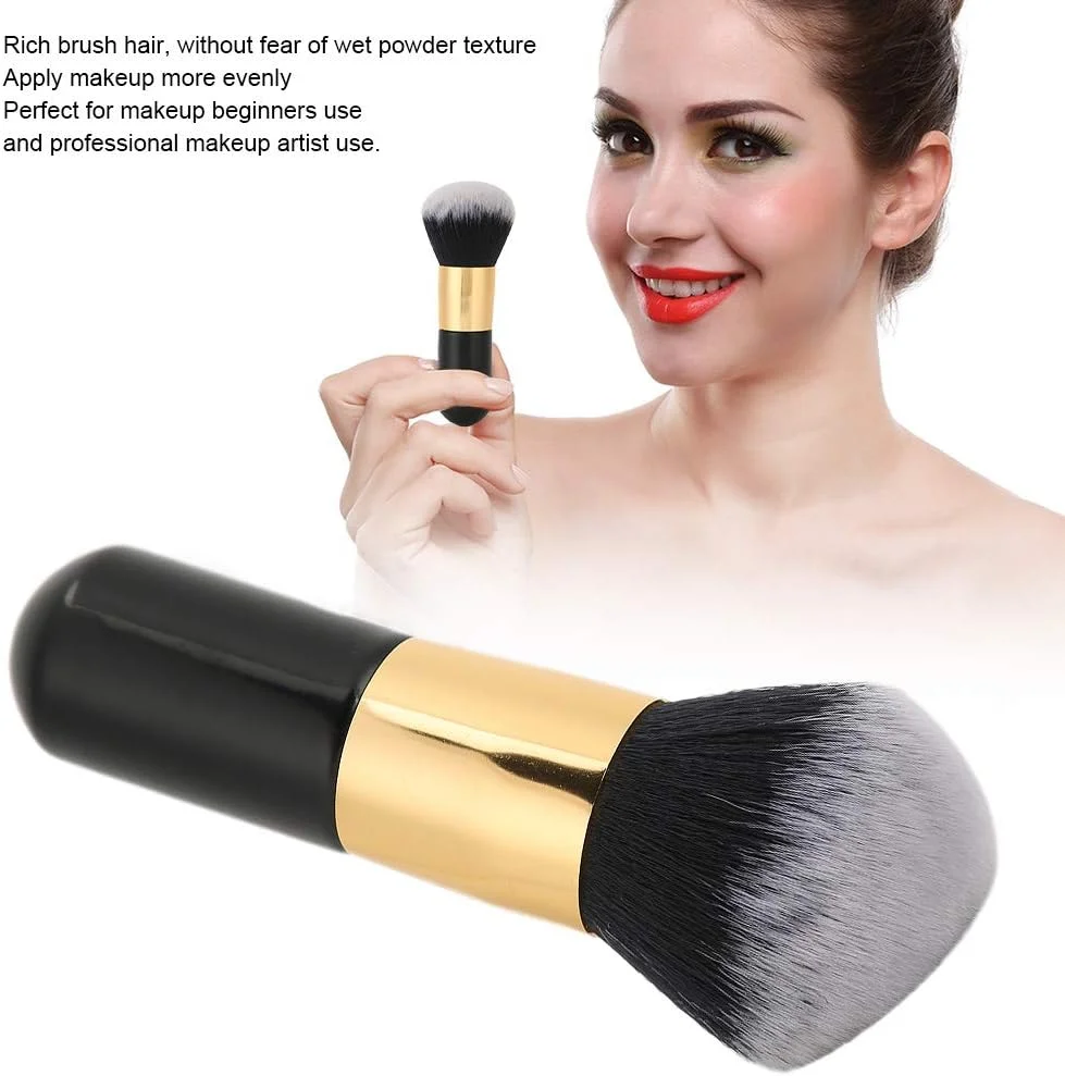 براش پودر بزرگ 3.5 اینچی، براش نرم رژگونه و کرم پودر، ابزار آرایشی خشک و مرطوب برای سلفی براش پودر بزرگ 3.5 اینچی، براش نرم رژگونه و کرم پودر، ابزار آرایشی خشک و مرطوب برای سلفی