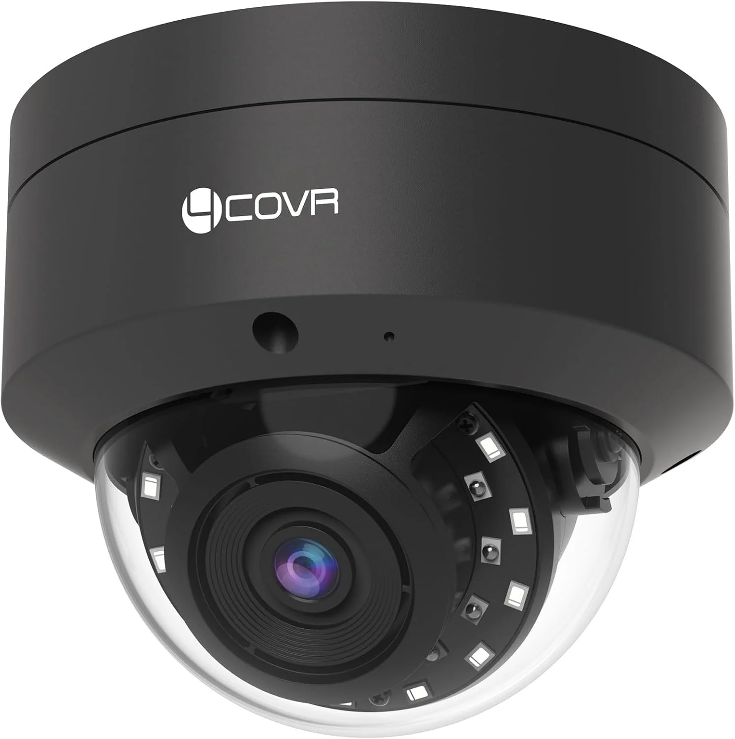 دوربین مداربسته تحت شبکه 4COVR 4K PoE مناسب فضای باز، دوربین امنیتی دام 8 مگاپیکسلی UHD با میکروفون، IK10 ضد خرابکاری IP67، تشخیص انسان/خودرو با هوش مصنوعی، لنز 2.8 میلی‌متری، دید در شب 30 متری، مدل LY54AB8MA (بدون PTZ)