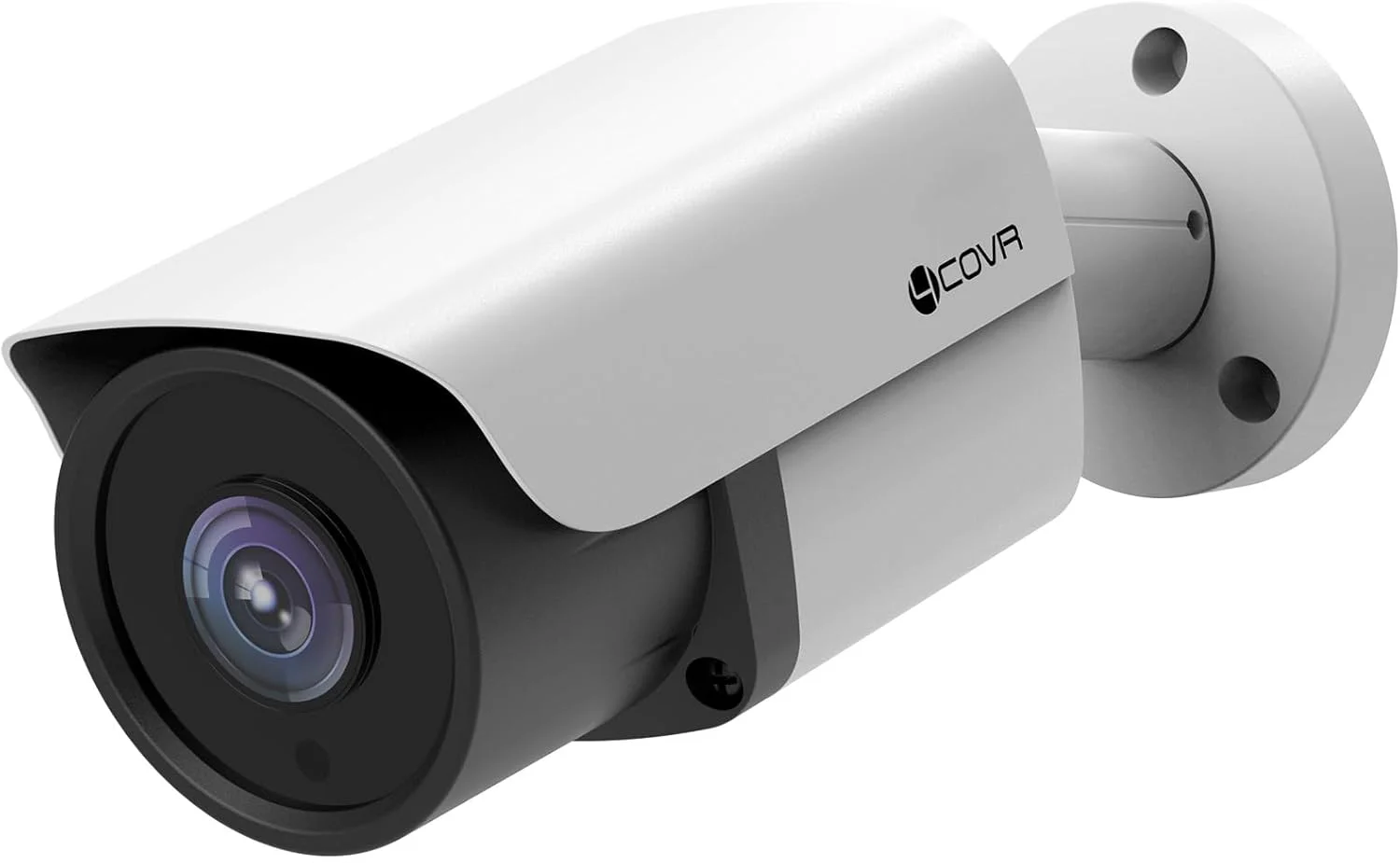 دوربین مداربسته بولت تحت شبکه 4COVR 4K PoE، دوربین نظارتی 8 مگاپیکسلی UltraHD، تشخیص هوشمند انسان و خودرو، لنز 2.8 میلی‌متری با زاویه دید 110 درجه، میکروفون داخلی، دید در شب مادون قرمز 30 متری، مدل LY37EX8MA